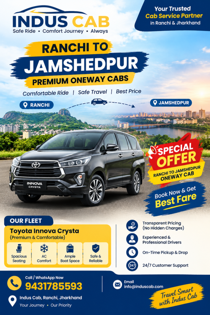 Ranchi To Jamshedpur Cab